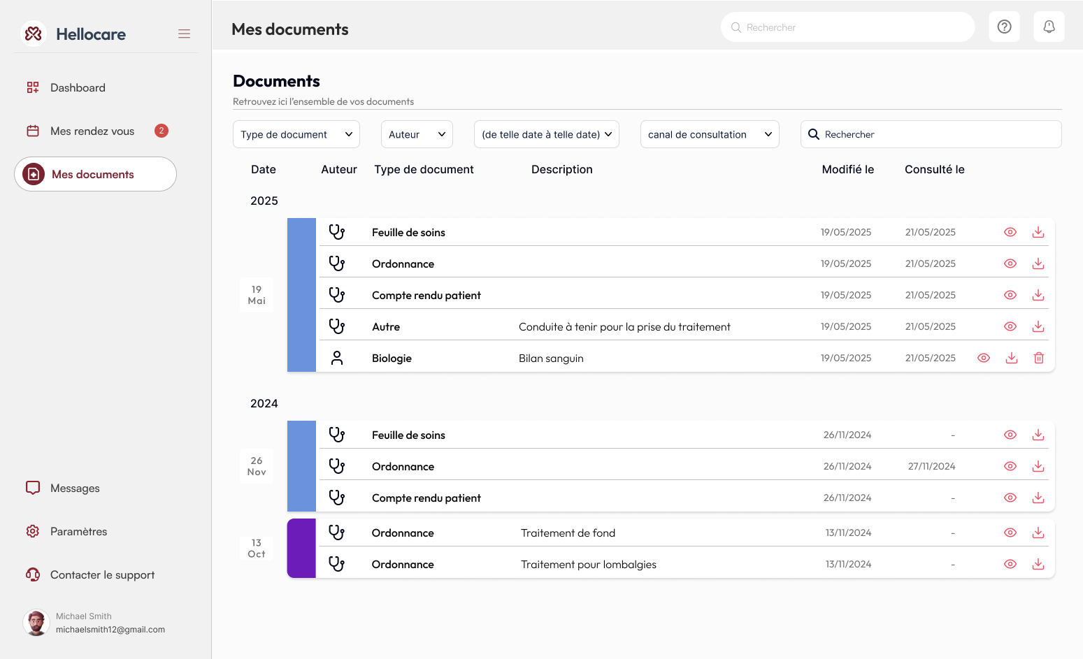 Vos documents médicaux, centralisés et sécurisés